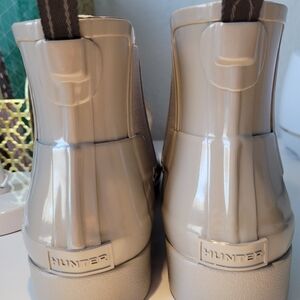Hunter Beige Rain Boots